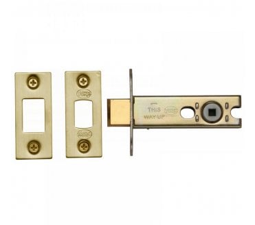 York YKBDB Tubular Bathroom Deadbolt 76mm - Satin Brass