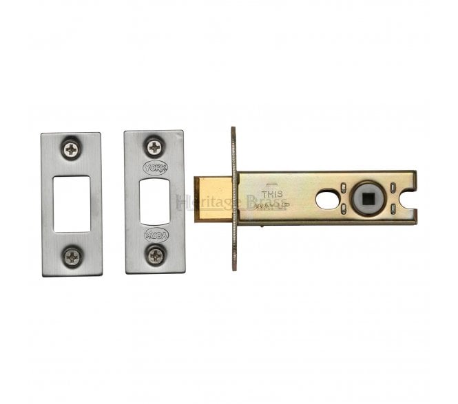 York YKBDB Tubular Bathroom Deadbolt 76mm - Satin Nickel/Satin Chrome