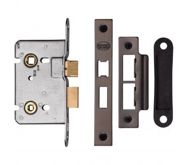 York YKBL Mortice Bathroom Locks - Matt Bronze