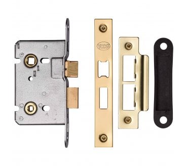 York YKBL Mortice Bathroom Locks - Polished Brass