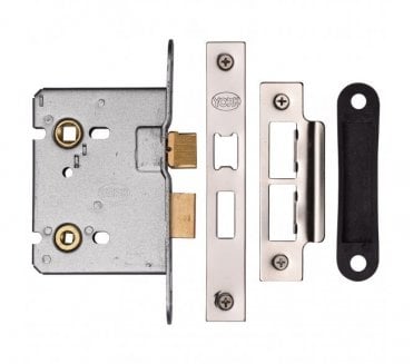 York YKBL Mortice Bathroom Locks - Polished Chrome/Polished Nickel