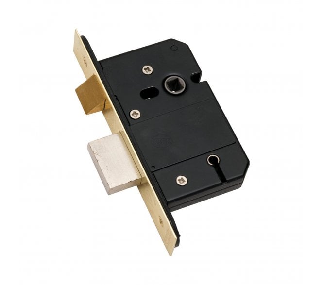 York YKBSSL 5-Lever British Standard Mortice Sashlock & Keys - Polished Brass