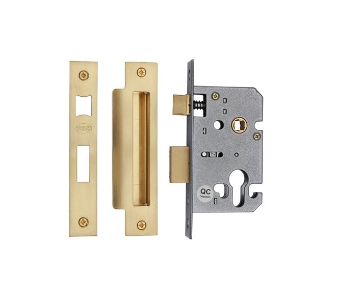York YKSLE Euro Profile Mortice Sashlock Case - Satin Brass