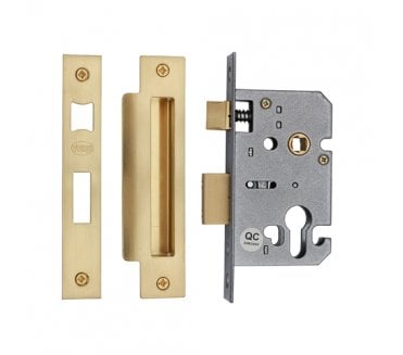 York YKSLE Euro Profile Mortice Sashlock Case - Satin Brass