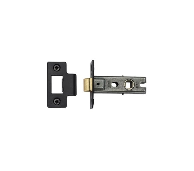 York YKTL Bolt Through Tubular Mortice Latches - Matt Black