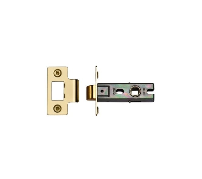 York YKTL Bolt Through Tubular Mortice Latches - Polished Brass