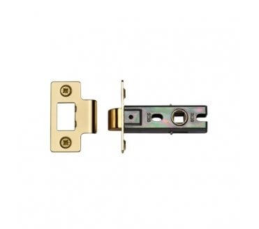 York YKTL Bolt Through Tubular Mortice Latches - Polished Brass