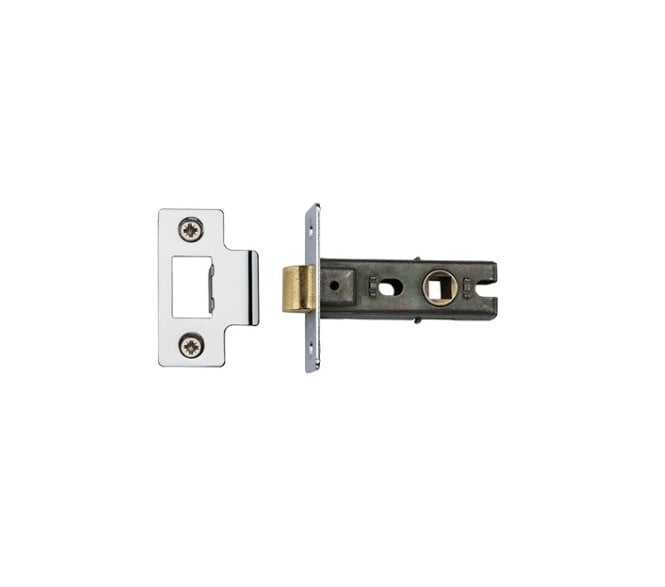 York YKTL Bolt Through Tubular Mortice Latches - Polished Chrome/Polished Nickel