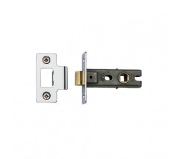York YKTL Bolt Through Tubular Mortice Latches - Polished Chrome/Polished Nickel