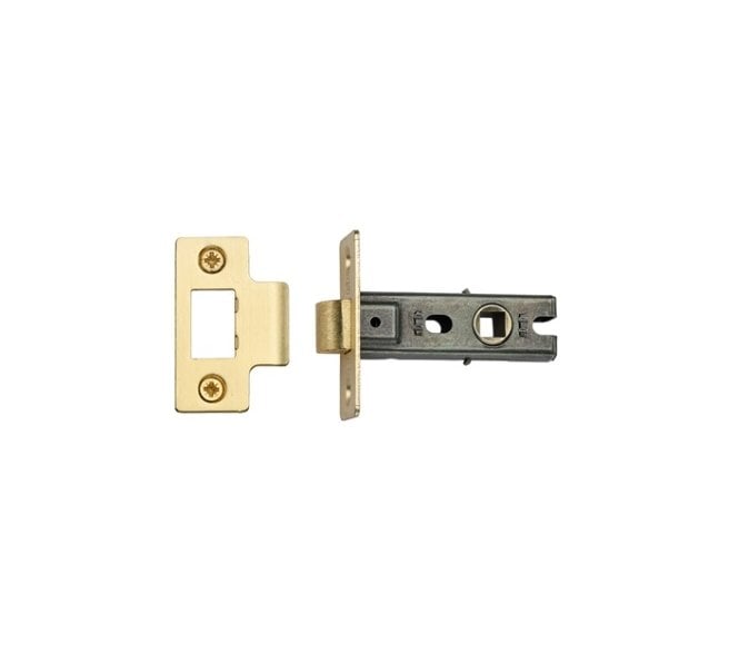 York YKTL Bolt Through Tubular Mortice Latches - Satin Brass