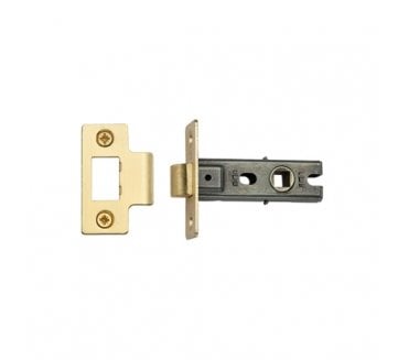 York YKTL Bolt Through Tubular Mortice Latches - Satin Brass