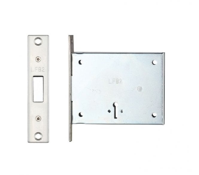 Zoo FB2 Fire Brigade Mortice Deadlock - Satin Stainless Steel