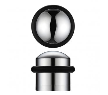 Zoo Floor Mounted Domed Doorstop - Polished Chrome