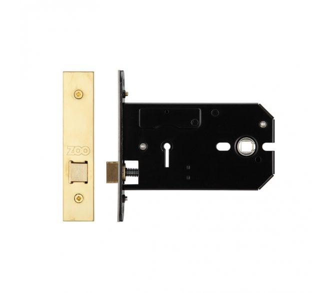 Zoo Hardware 127mm Horizontal Mortice Latch - PVD Brass