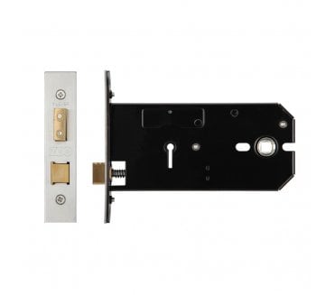 Zoo Hardware 152mm Horizontal 3-Lever Mortice Lock - Satin Stainless Steel
