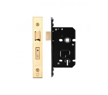 Zoo Hardware Heavy Duty 3-Lever Mortice Sashlocks - PVD Brass