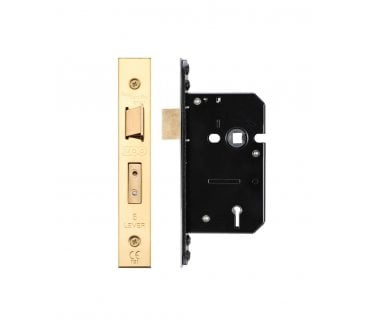 Zoo Hardware Heavy Duty 5-Lever Mortice Sashlocks - PVD Brass