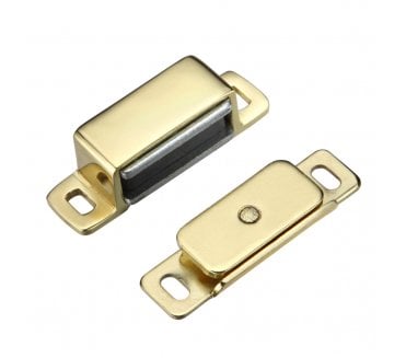 Zoo Hardware Heavy Duty Deluxe Magnetic Catch - Electro Brassed