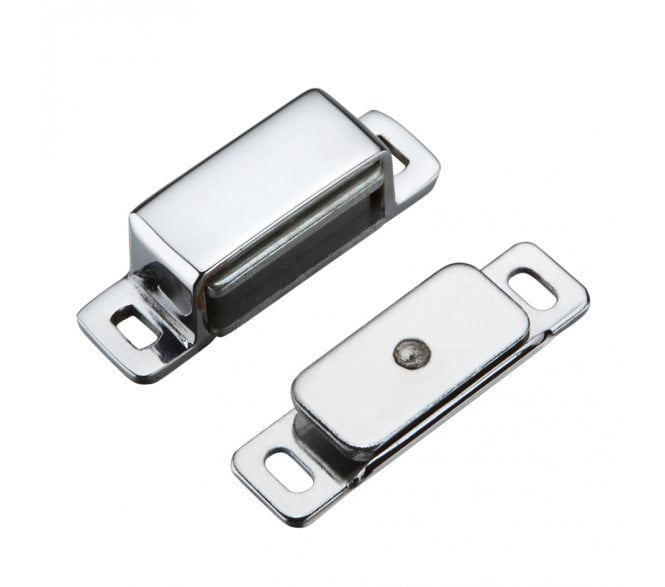 Zoo Hardware Heavy Duty Deluxe Magnetic Catch - Polished Chrome