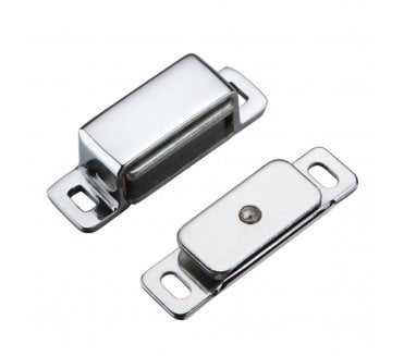 Zoo Hardware Heavy Duty Deluxe Magnetic Catch - Polished Chrome