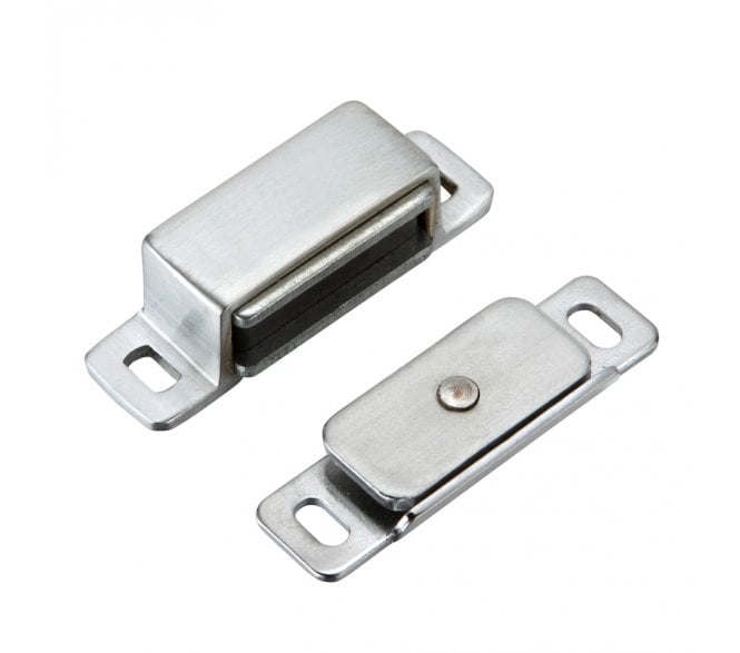 Zoo Hardware Heavy Duty Deluxe Magnetic Catch - Satin Chrome