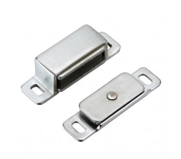 Zoo Hardware Heavy Duty Deluxe Magnetic Catch - Satin Chrome