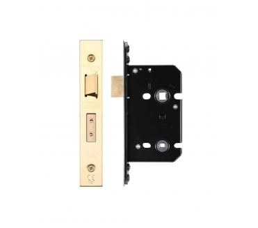 Zoo Hardware Heavy Duty Mortice Bathroom Locks - PVD Brass