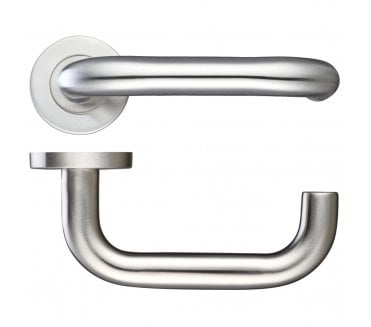 Zoo Hardware Return To Door Stainless Steel Lever On Rose - 19mm Dia.