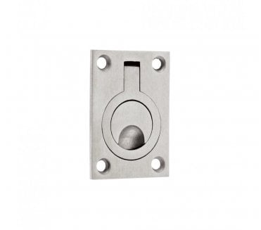 Zoo Hardware Semi-Concealed Flush Ring Pull - Satin Stainless Steel