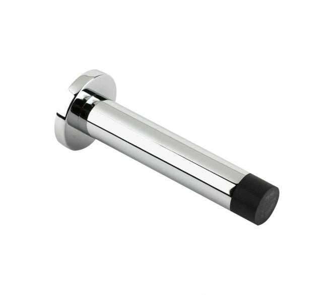 Zoo Hardware Skirting Door Stop, Concealed Fix 80mm - Polished Chrome