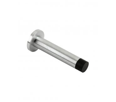 Zoo Hardware Skirting Door Stop, Concealed Fix 80mm - Satin Chrome