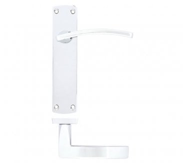 Zoo Hardware Toledo Door Handles On Backplate - Polished Chrome