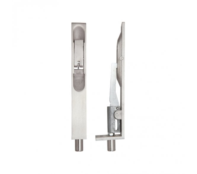 Zoo Hardware ZAS02  Lever Action Flush Bolt - 150mm - Satin Stainless Steel
