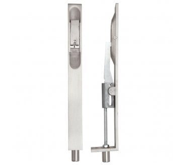 Zoo Hardware ZAS02  Lever Action Flush Bolt - 200mm - Satin Stainless Steel