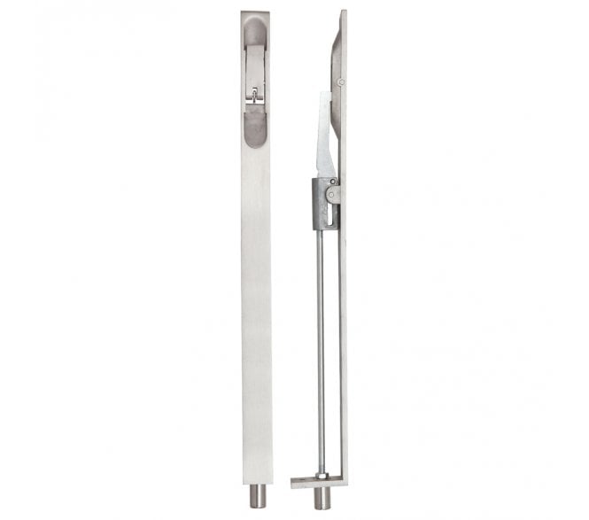 Zoo Hardware ZAS02  Lever Action Flush Bolt - 305mm - Satin Stainless Steel