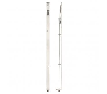 Zoo Hardware ZAS02  Lever Action Flush Bolt - 610mm - Satin Stainless Steel
