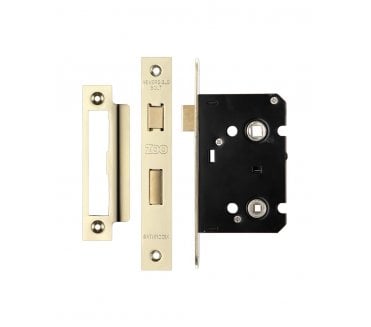 Zoo Hardware ZBC Mortice Bathroom Mortice Locks - PVD Brass