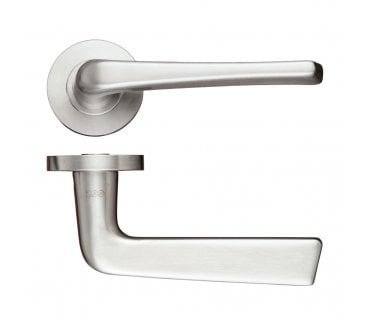 Zoo Hardware ZCS160 Wedge Handle On Rose - Satin Stainless Steel