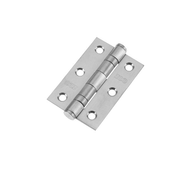 Zoo Hardware ZHS232 Ball Bearing Butt Hinges 76x51mm (Pair) - Satin Stainless