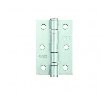 Zoo Hardware ZHS32 Ball Bearing Butt Hinges 76x51mm (Pair) - Satin Chrome