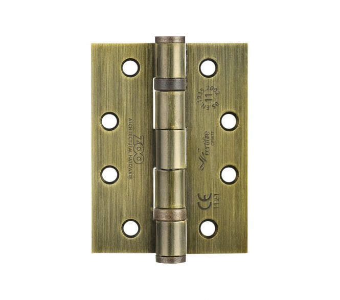 Zoo Hardware ZHS43 Ball Bearing Butt Hinges 102x76mm (Pair) - Florentine Bronze