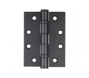 Zoo Hardware ZHS43 Ball Bearing Butt Hinges 102x76mm (Pair) - Matt Black