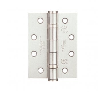 Zoo Hardware ZHS43 Ball Bearing Butt Hinges 102x76mm (Pair) - Satin Nickel