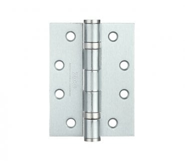Zoo Hardware ZHS43 Ball Race Butt Hinges 100mm (Pair) - Satin Chrome