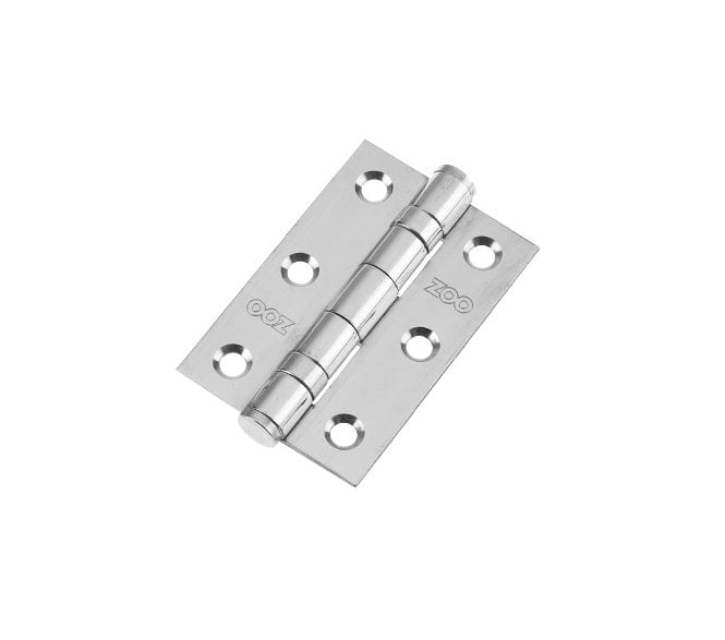 Zoo Hardware ZHSS232 Ball Bearing Butt Hinges 76x51mm (Pair) - Polished Stainless
