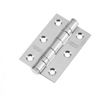 Zoo Hardware ZHSS232 Ball Bearing Butt Hinges 76x51mm (Pair) - Polished Stainless