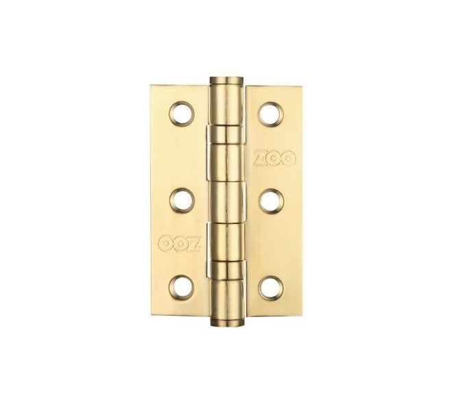 Zoo Hardware ZHSS232 Ball Bearing Butt Hinges 76x51mm (Pair) - PVD Satin Brass