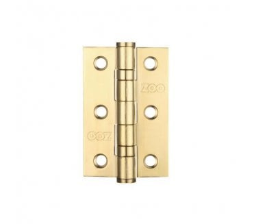 Zoo Hardware ZHSS232 Ball Bearing Butt Hinges 76x51mm (Pair) - PVD Satin Brass