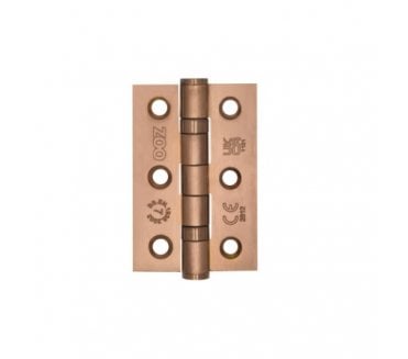 Zoo Hardware ZHSS232 Ball Bearing Butt Hinges 76x51mm (Pair) - PVD Satin Bronze