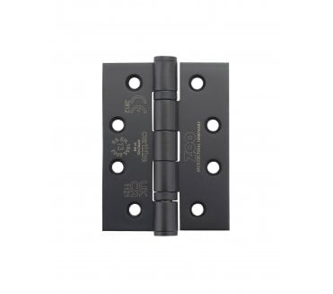 Zoo Hardware ZHSS243 Grade 13 Ball Bearing Butt Hinges 102x76mm - Matt Black